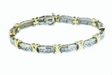 10K Gold Bracelet 1.45 ctw with 60 Diamonds