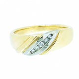 14K Two Tone Gold 0.64 CTW Men's 7 Diamond Ring