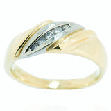 14K Two Tone Gold 0.64 CTW Men's 7 Diamond Ring