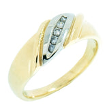 14K Two Tone Gold 0.64 CTW Men's 7 Diamond Ring