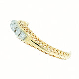 14K Yellow Gold Ladies 5 Diamond Filigree Ring