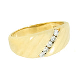 14K Gold 0.40 CTW Ladies 5 Diamond Fashion ring