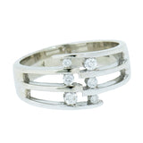 14K Gold Ladies 1/5 Carat or 0.20 Carat Total Weight Diamond Ring