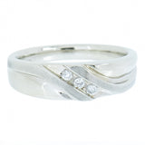 10K Gold 0.15 CTW Men's 3 Diamond Ring