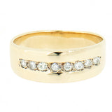 14K Yellow Gold 0.24 ctw, 8 Diamond  Band