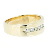 14K Yellow Gold 0.24 ctw, 8 Diamond  Band