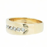 14K Yellow Gold 0.24 ctw, 8 Diamond  Band