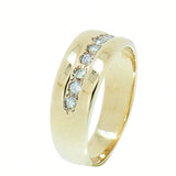 14K Yellow Gold 0.24 ctw, 8 Diamond  Band