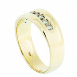 14K Yellow Gold 0.24 ctw, 8 Diamond  Band