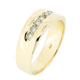 14K Yellow Gold 0.24 ctw, 8 Diamond  Band