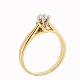 14K Yellow Gold 0.35 Diamond Bridal Wedding Set