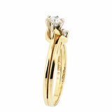 14K Yellow Gold 0.35 Diamond Bridal Wedding Set