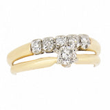 14K Yellow Gold 0.50 CTW Diamond Wedding Set