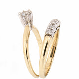 14K Yellow Gold 0.50 CTW Diamond Wedding Set