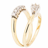 14K Yellow Gold 0.50 CTW Diamond Wedding Set