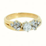 14K Gold 1.20 CTW Diamond Bridal Wedding Set