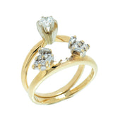 14K Gold 1.20 CTW Diamond Bridal Wedding Set