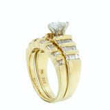 14K Gold 0.65 CTW Marquise Wedding Bridal Set