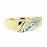 10K Gold 0.15 CTW 5 Diamond  Band
