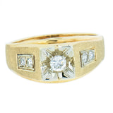 14K Yellow Gold 0.40 ctw Men's Diamond Ring