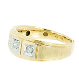 10K Gold 0.30 CTW Men's 3 Natural Diamond Ring