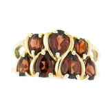 10K Gold Ladies Garnet Cocktail Ring