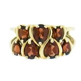 10K Gold Ladies Garnet Cocktail Ring