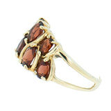 10K Gold Ladies Garnet Cocktail Ring