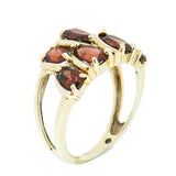 10K Gold Ladies Garnet Cocktail Ring