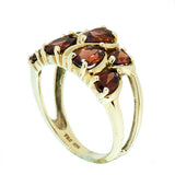 10K Gold Ladies Garnet Cocktail Ring