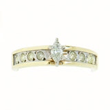 14K Gold 0.71 CTW Marquise Diamond Engagement Ring
