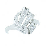 14K White Gold Vintage 0.15 CTW Diamond Ladies Custom Ring