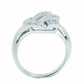 14K White Gold Vintage 0.15 CTW Diamond Ladies Custom Ring