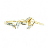 14K Gold 0.61 CTW Marquise Diamond Bridal Set