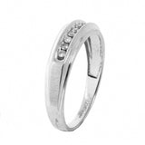 10K White Gold Uni-Sex 9 Diamond 0.20 ctw Diamond Ring