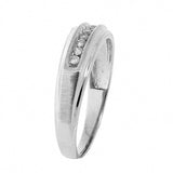 10K White Gold Uni-Sex 9 Diamond 0.20 ctw Diamond Ring