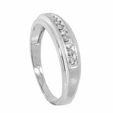 10K White Gold Uni-Sex 9 Diamond 0.20 ctw Diamond Ring