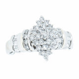 10K Gold 1.19 CTW Ladies Diamond Cluster Ring