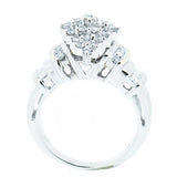 10K Gold 1.19 CTW Ladies Diamond Cluster Ring