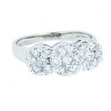 14K White Gold 1.13 ctw Ladies  Diamond Ring