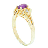 14K Yellow Gold with 1.21 ct Ruby and Diamond Ladies Cocktail Ring