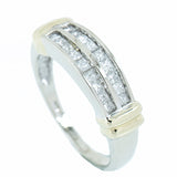 14K Two Tone Gold 0.72 ctw Ladies Diamond Cocktail Ring