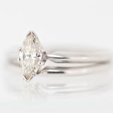 14K White Gold 0.64ct Marquise Diamond Wedding Set