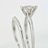 14K White Gold 0.64ct Marquise Diamond Wedding Set