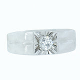 14K White Gold 0.32 ctw Men's Diamond Ring