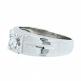 14K White Gold 0.32 ctw Men's Diamond Ring