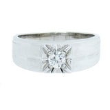 14K White Gold 0.32 ctw Men's Diamond Ring