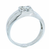 14K White Gold 0.32 ctw Men's Diamond Ring