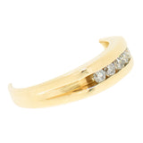 14K Yellow Gold 0.50 CTW Unisex 5 Diamond Band