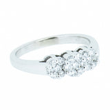 14K White Gold 0.72 ctw Ladies Diamond Ring